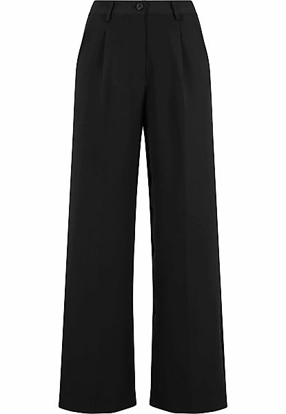 URBAN CLASSICS Stoffhose "Urban Classics Ladies Wide Leg Trousers", (1 tlg. günstig online kaufen