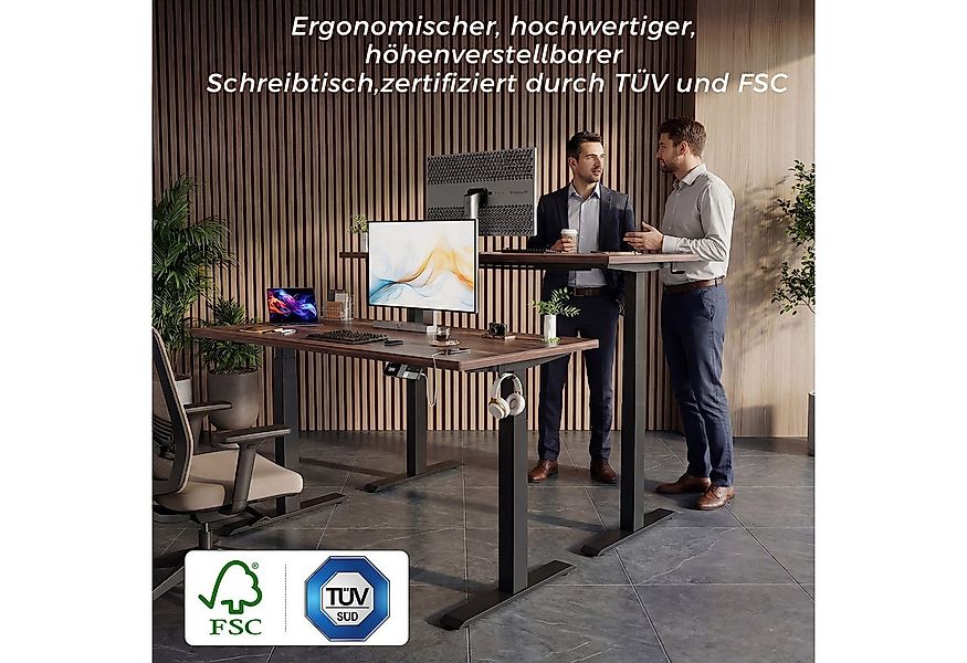 HOMALL Schreibtisch Höhenverstellbarer Schreibtisch elektrischer mit 2 Moto günstig online kaufen