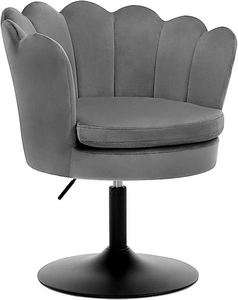 Woltu Polsterstuhl (1 St), Schminktisch Stuhl mit Lehne, Blumenform, 360° d günstig online kaufen