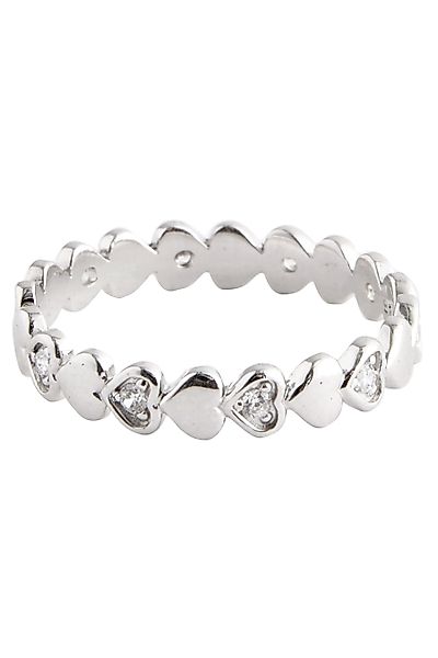 Next Fingerring Funkelnder Ring mit Herz günstig online kaufen