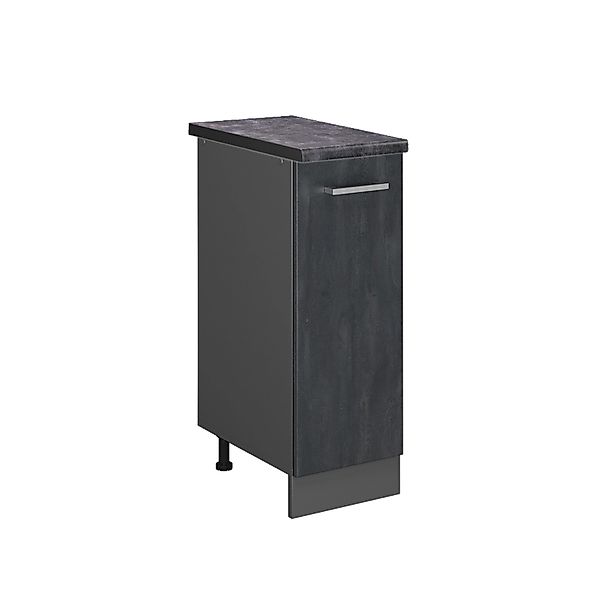 Vicco Apothekerschrank R-Line Medizinschrank für die Küche Schwarz Beton 30 günstig online kaufen