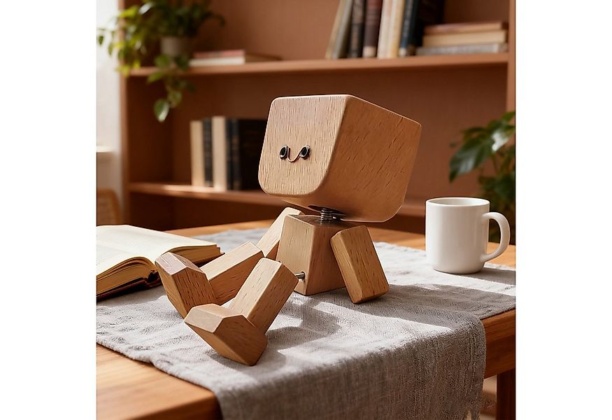 OKWISH Dekofigur Holzfigur Auto Deko Tischdekoration Armaturenbrett-Dekorat günstig online kaufen