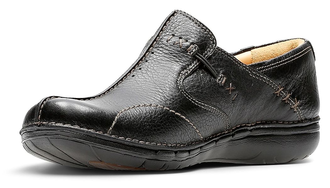 Clarks Slipper "Un Loop", Slipper, Flats mit Wechselfußbett günstig online kaufen