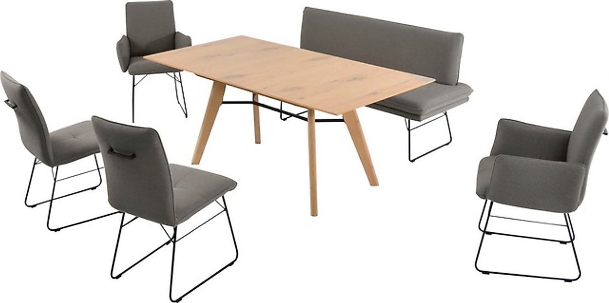 K+W Komfort & Wohnen Essgruppe »Giacomo IV« 6 Stk. tlg. Polsterbank in 2 Gr günstig online kaufen