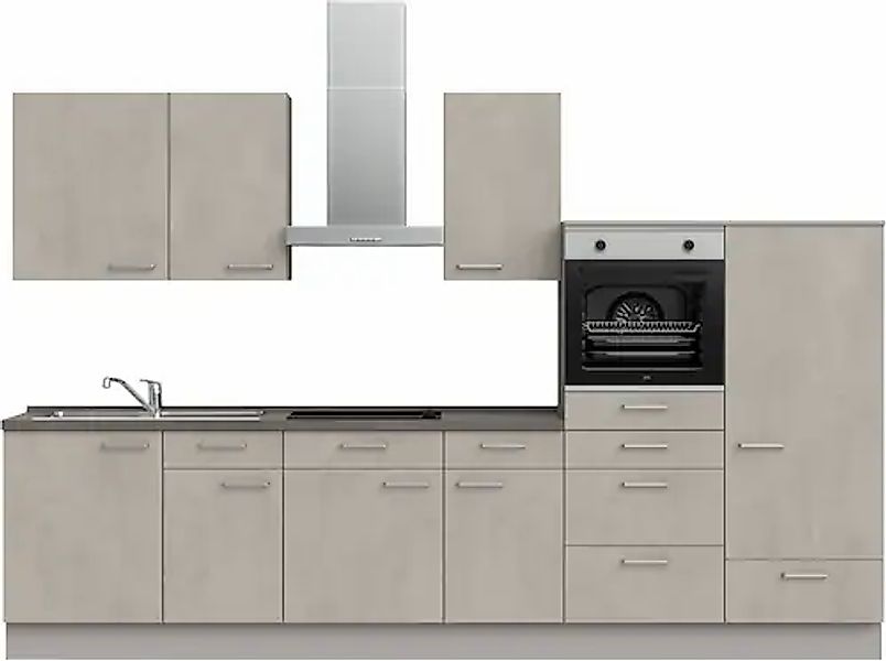 nobilia® Küchenzeile »"Riva I"« vormontiert, Ausrichtung wählbar, Breite 33 günstig online kaufen