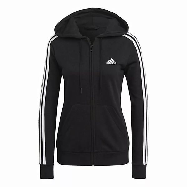 adidas Sportswear Kapuzensweatshirt W 3S FT FZ HD,BLACK/WHITE weiss-schwarz günstig online kaufen