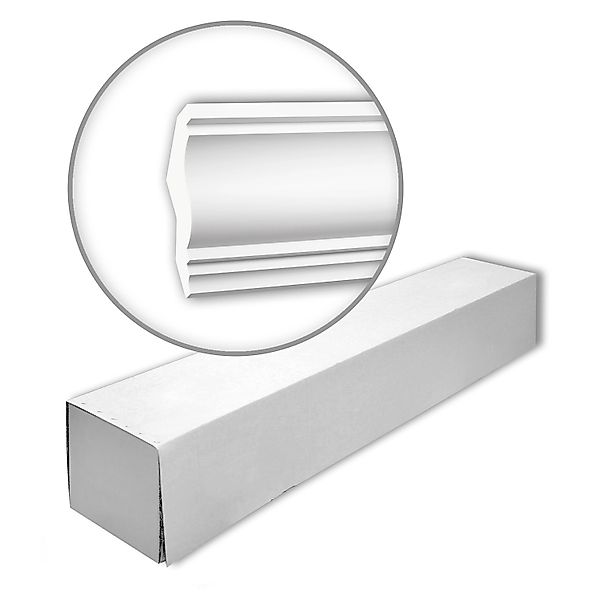 PROFHOME 150273 Eckleisten 1 Karton Set mit 4 Zierleisten 8 m Weiß günstig online kaufen