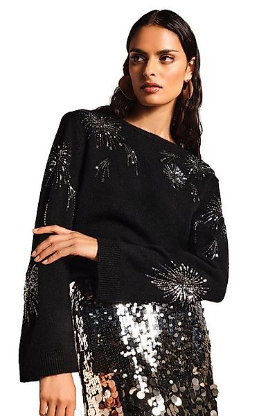 Love & Roses Strickpullover Love & Roses Strickpullover mit Verzierung, Pet günstig online kaufen