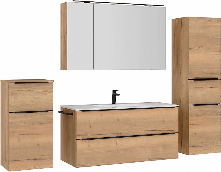 nobilia Badmöbel-Set "Levere" vormontiert, mit Soft-Close, 4 Stk. tlg. günstig online kaufen