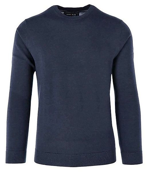 MARVELIS Rundhalspullover Pullover - Merino - Casual Fit - Rundhals - Einfa günstig online kaufen