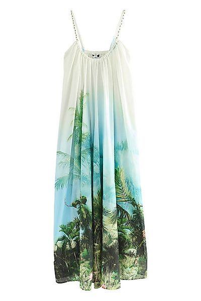 Next Strandkleid Voluminöses Maxikleid aus 100 % Baumwolle (1-tlg) günstig online kaufen