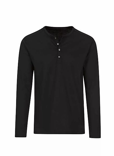 Trigema Longsleeve "TRIGEMA Langarmshirt mit Knopfleiste", (1 tlg.) günstig online kaufen