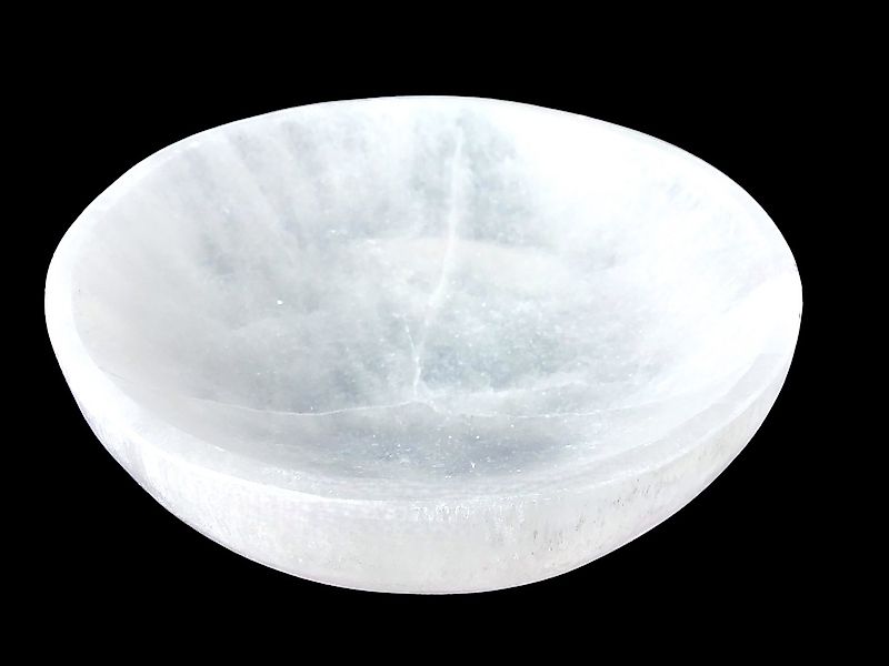 Steinfixx® Dekoschale Grosse Selenit Ladeschale Bowl Ø 10cm- ca. 300 Gramm günstig online kaufen