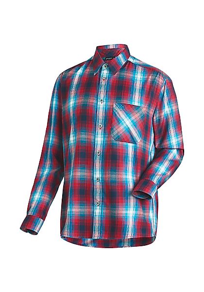 Maier Sports Funktionshemd "Claas" Herren Hemd langarm, karriertes Freizeit günstig online kaufen