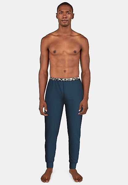 TOM TAILOR Pyjamahose "Brügge" Logobund, schmaler Fit, Seitentaschen, atmun günstig online kaufen