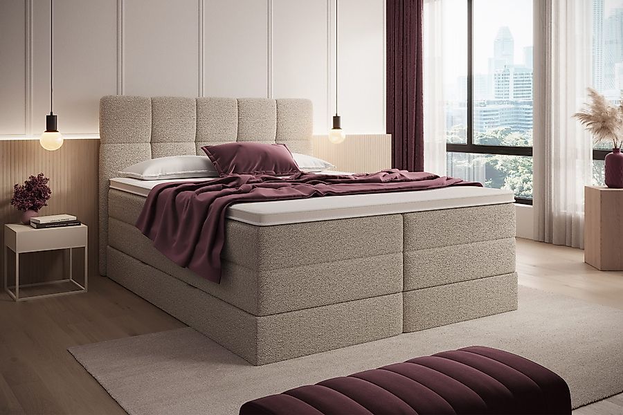 wonello Boxspringbett Madison 1, mit Bettkasten, günstig online kaufen