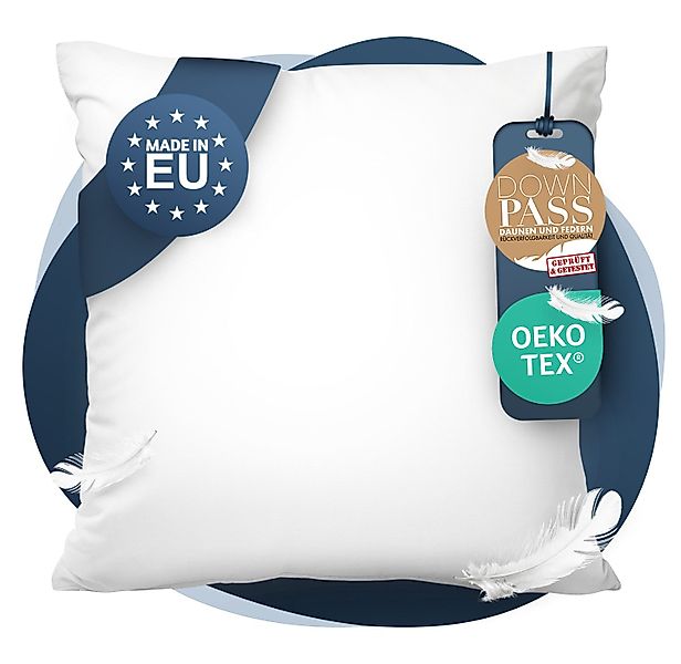 CALMONT Daunenkissen Daunenkissen 80x80 3-Kammer, Daunenkopfkissen günstig online kaufen