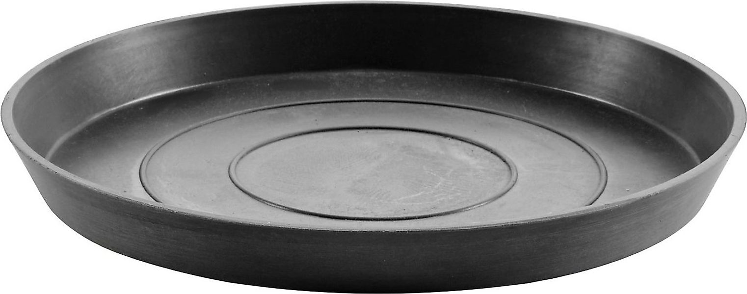 ECOPOTS Blumentopfuntersetzer ROUND SAUCER Dark Grey, BxTxH: 21x21x2,5 cm günstig online kaufen