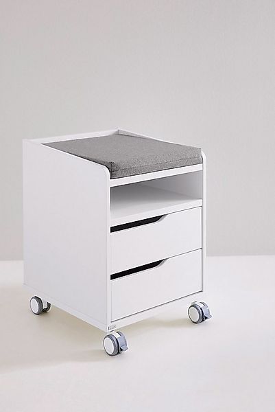 PAIDI Container Diego Rollcontainer mit zwei Schubladen und Ablage als Sitz günstig online kaufen