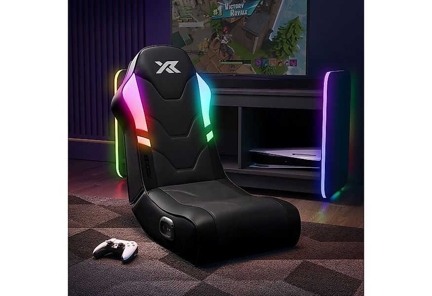 X Rocker Gaming Chair Shadow RGB 2.0 Audio Floor Rocker Gaming Stuhl – Schw günstig online kaufen