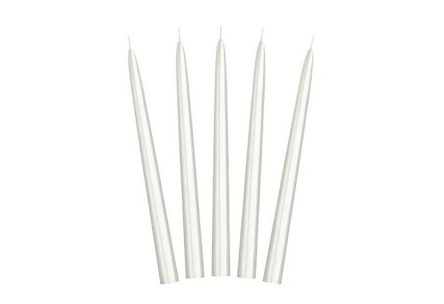 partydeco Geburtstagskerze Spitzkerze 24 cm 10Stk., Pearl Metallic günstig online kaufen