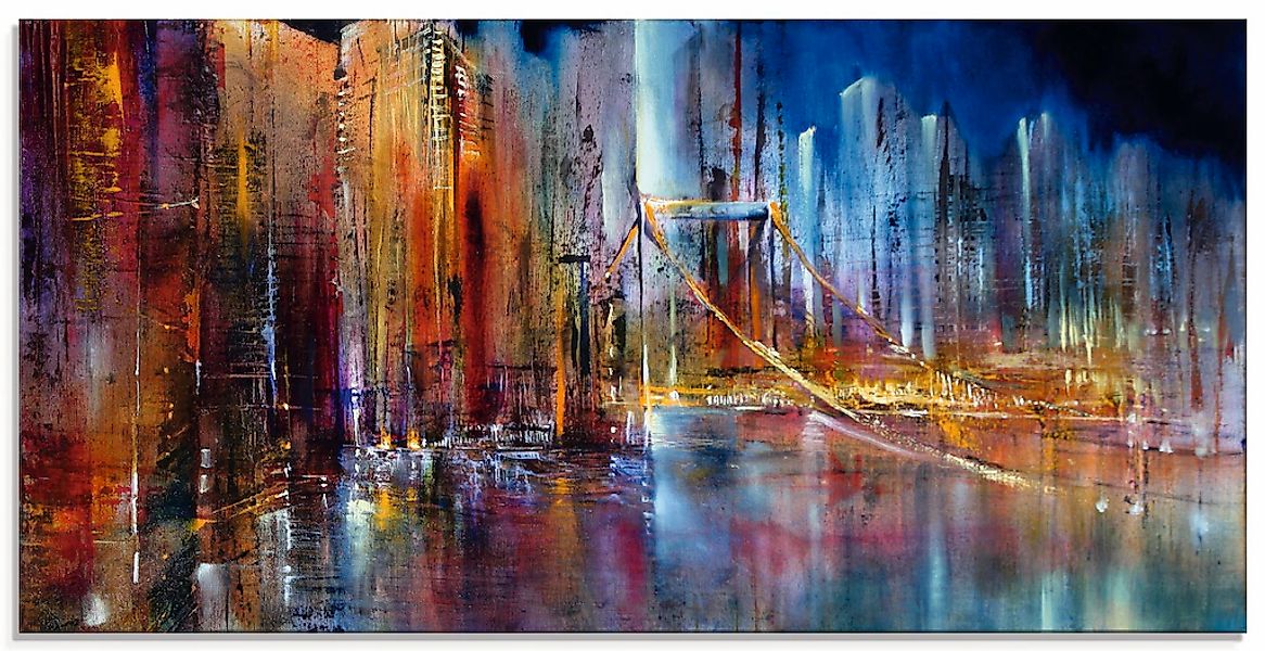 Artland Glasbild "Stadtansicht I" Amerika 1 Stk. tlg. in verschiedenen Größ günstig online kaufen