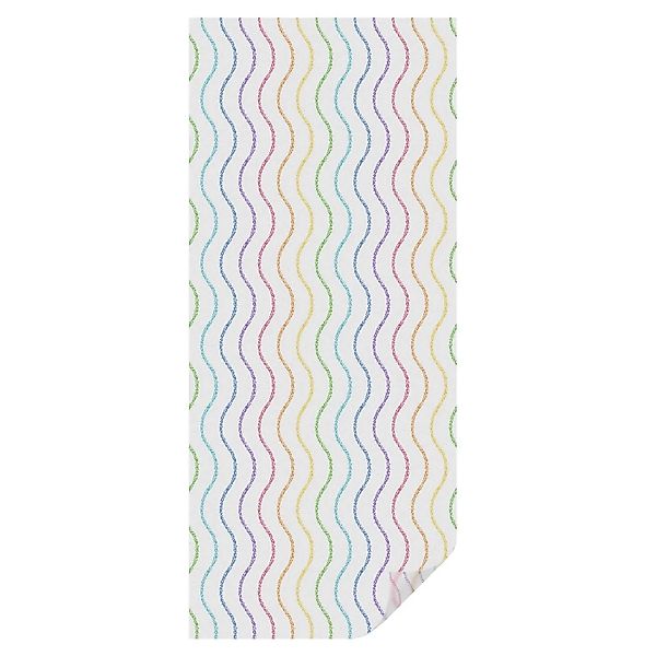 Tulup Fensterfolie Regenbogenlinien Milchglasfolie 50x116 cm Weiß Milchglas günstig online kaufen