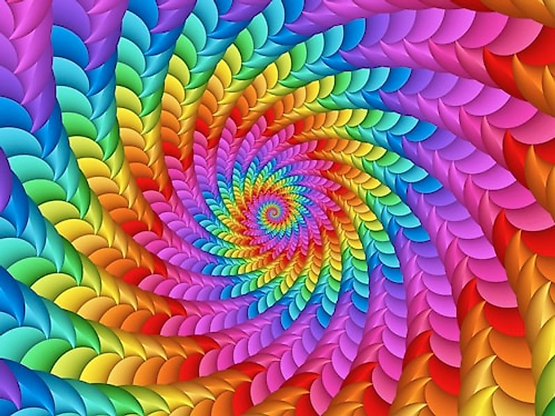 Papermoon Fototapete »Psychedelische Regenbogenspirale« günstig online kaufen