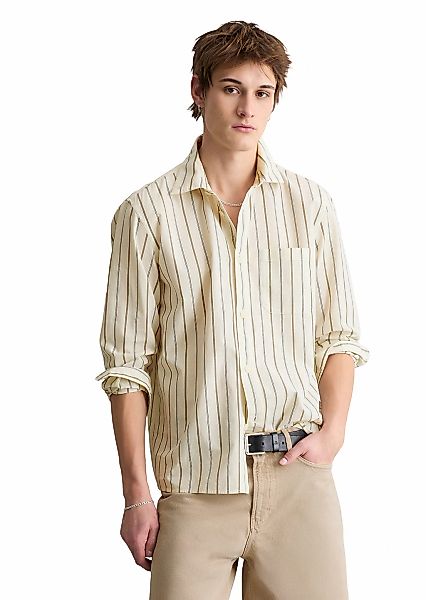 Marc OPolo DENIM Langarmhemd "aus Bio-Baumwoll-Popeline" günstig online kaufen