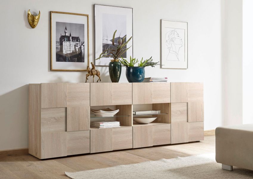 INOSIGN Sideboard "Dama Breite 241, Kommode 2 Türen u. 4 Schubkästen, Anric günstig online kaufen