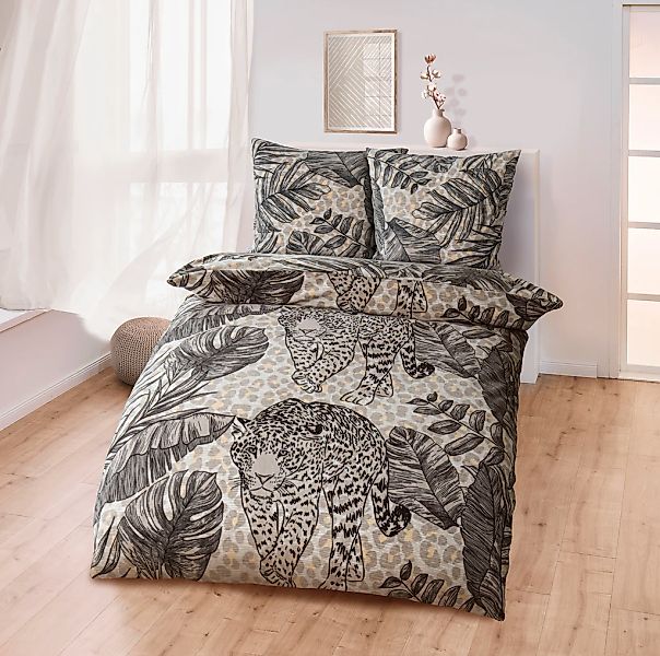 KiNZLER Bettwäsche "Mikrofaser Fleece" 2 tlg. tlg. besonders weich, verschi günstig online kaufen