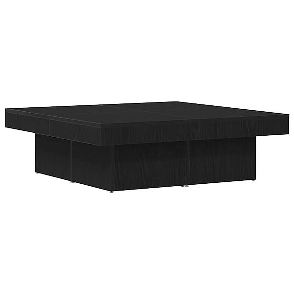 vidaXL Couchtisch Schwarze Eiche 90 x 90 x 28 cm Holzwerkstoff 862628 günstig online kaufen