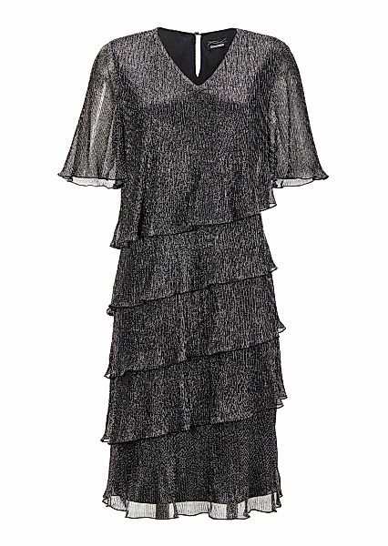 GOLDNER Abendkleid "Kurzgröße Elegantes Abendkleid mit Glanz-Effekt" Glänze günstig online kaufen