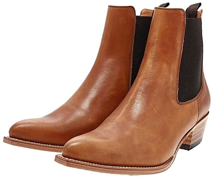 Sendra Boots KANSAS Braun Westernstiefelette Rahmengenäht Lederstiefelette günstig online kaufen