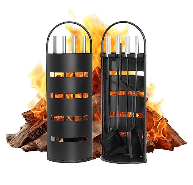 Mucola Kamingarnitur Kaminreinigungs Set 6-tlg. Kaminbesteck Kaminwerkzeuge günstig online kaufen