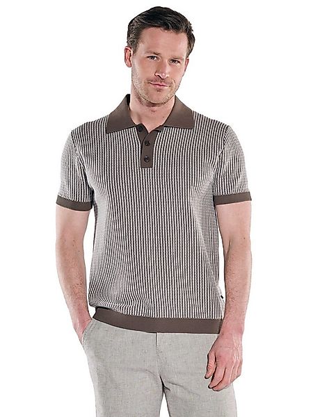ENGBERS GERMANY Rundhalspullover Herren Strick Poloshirt, Beige günstig online kaufen