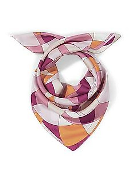 Tuch grafischem Print Peter Hahn pink günstig online kaufen