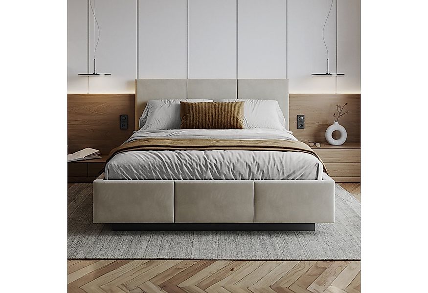 FDM Polsterbett ALMADA modern mit Bettkasten MADE IN EU - mit hochwertigem günstig online kaufen