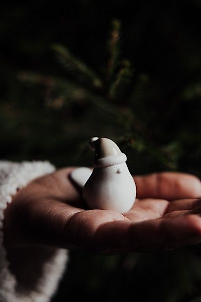 Storefactory Weihnachtsfigur Vogel Elin aus Keramik mit Weihnachtsmütze, De günstig online kaufen