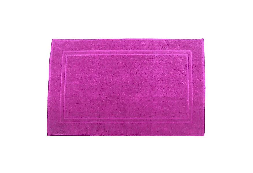 Julie Julsen Badematte 1-Badematte-Pink-50 x 40 cm, Baumwolle, Doppelrahmen günstig online kaufen