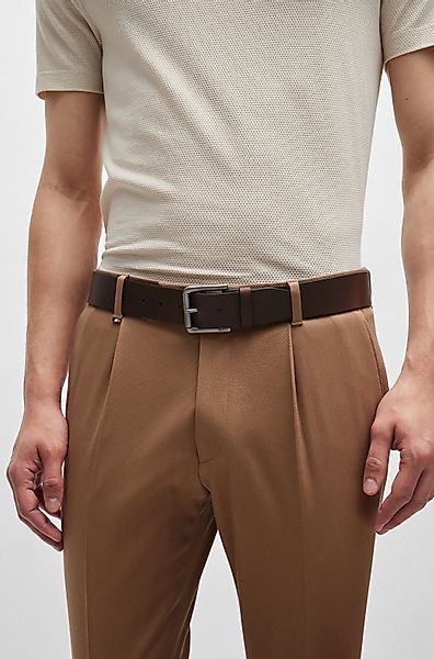 BOSS Ledergürtel Joris_Sz40 mit Logo auf günstig online kaufen