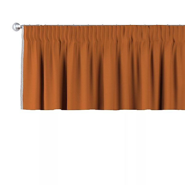 Kurzgardine mit Kräuselband, Karamell, 130 x 40 cm, Cotton Panama (702-42) günstig online kaufen