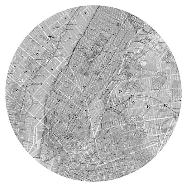 KOMAR Selbstklebende Vlies Fototapete/Wandtattoo - Map - Größe 125 x 125 cm günstig online kaufen