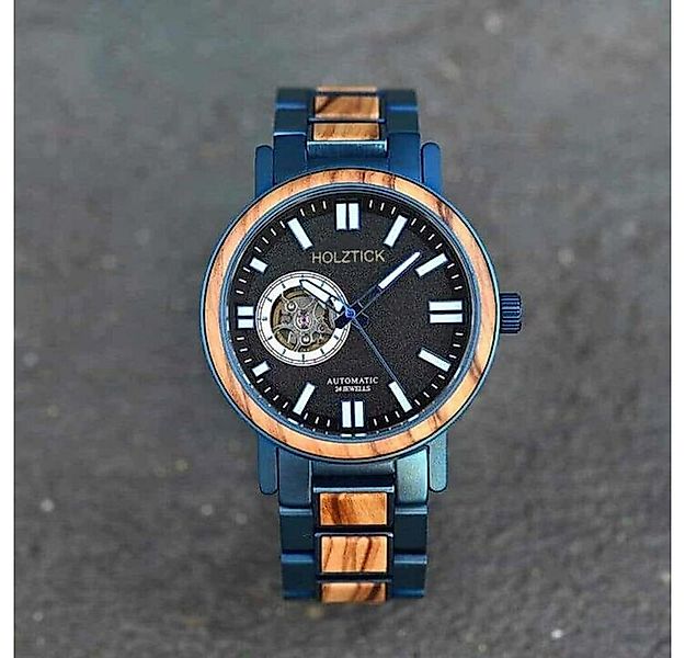 Holztick Bavaria Automatikuhr Hannibal HANNIBAL, gefertigt aus Olivenholz - günstig online kaufen