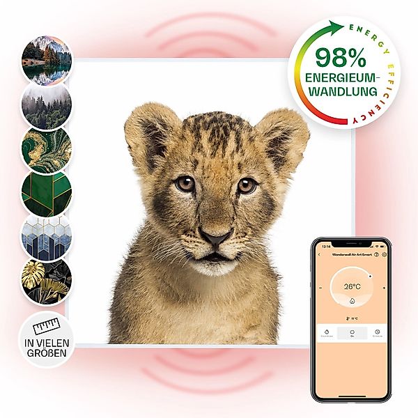 Klarstein Wonderwall Air Art Smart Infrarotheizung Wandinstallation App-Ste günstig online kaufen