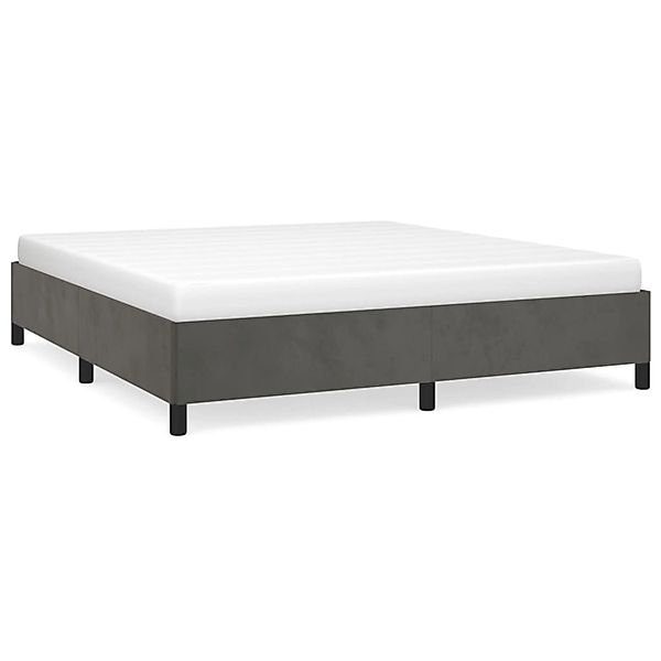 vidaXL Bettgestell Dunkelgrau 180x200 cm Samt Modell 21397259 günstig online kaufen