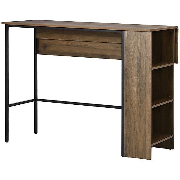 HOMCOM Bartisch mit Stauraum Bistrot Insel mit klappbarer Seitenplatte und günstig online kaufen
