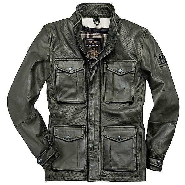Black-Cafe London Motorradjacke Manhattan Lederjacke herausnehmbares günstig online kaufen