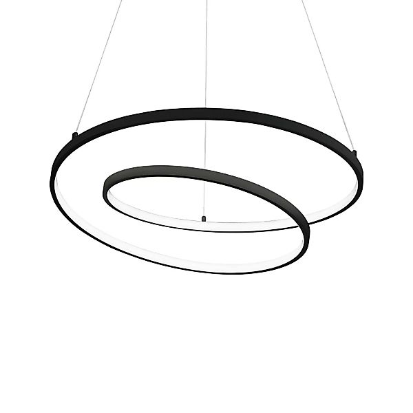 Ideal Lux Oz LED-Hängeleuchte Ø 80 cm schwarz günstig online kaufen