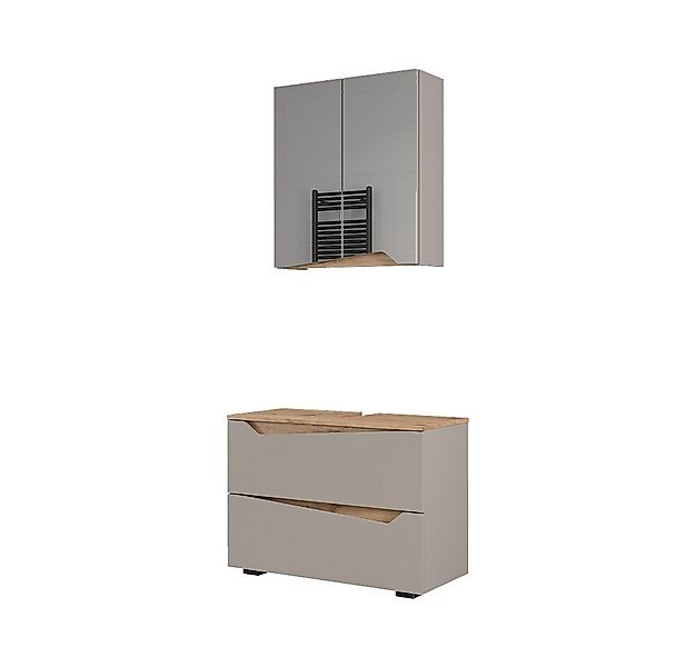 Vicco Badmöbel-Set Marelle, Greige/Artisan, 2 Teile, (2-St., 2er Set) günstig online kaufen